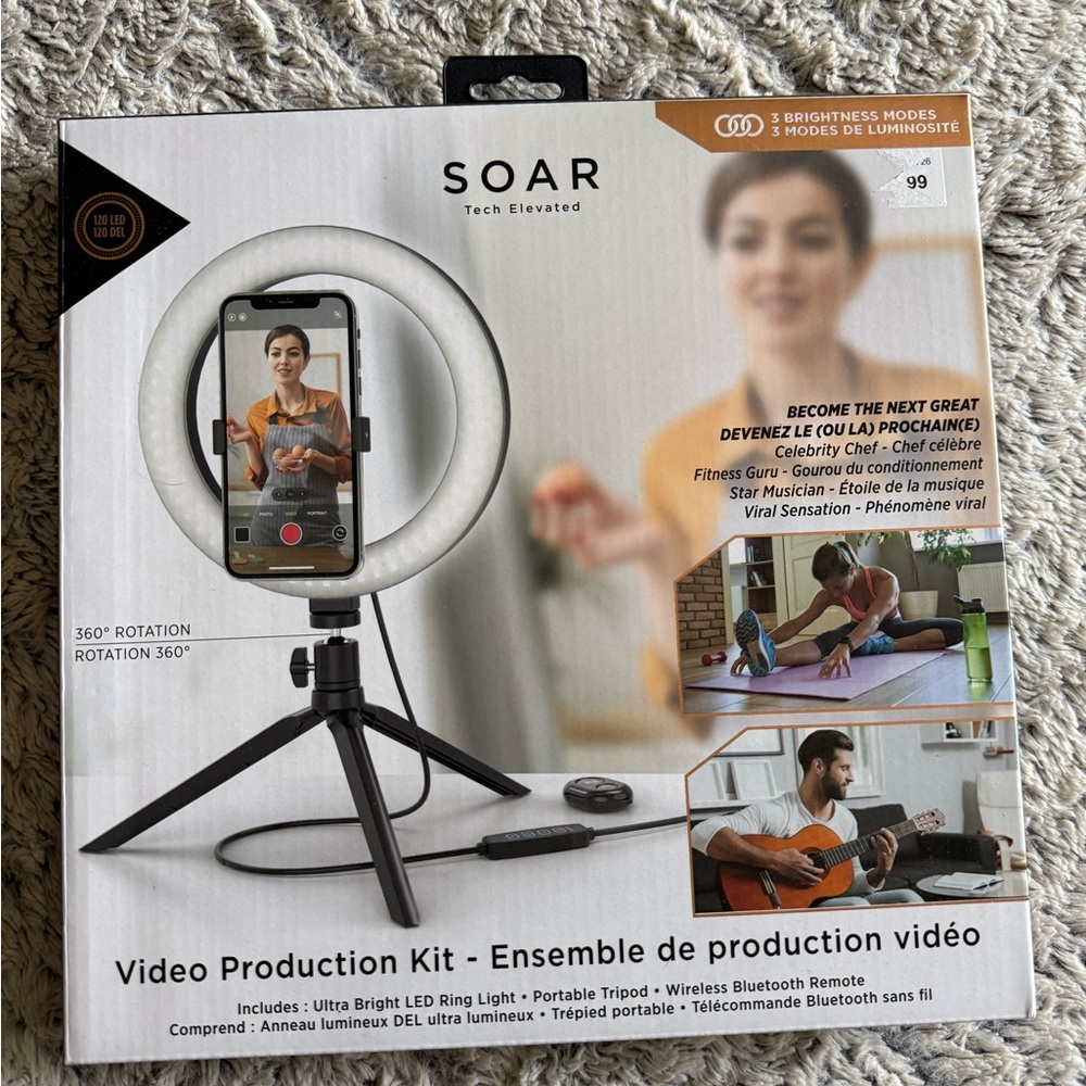 SOAR Video Production Kit with LED Ring Light